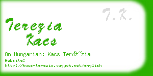 terezia kacs business card